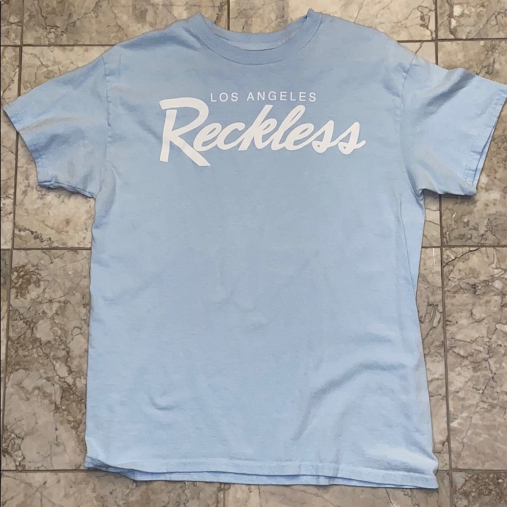 Baby Blue Reckless Los Angeles T-Shirt